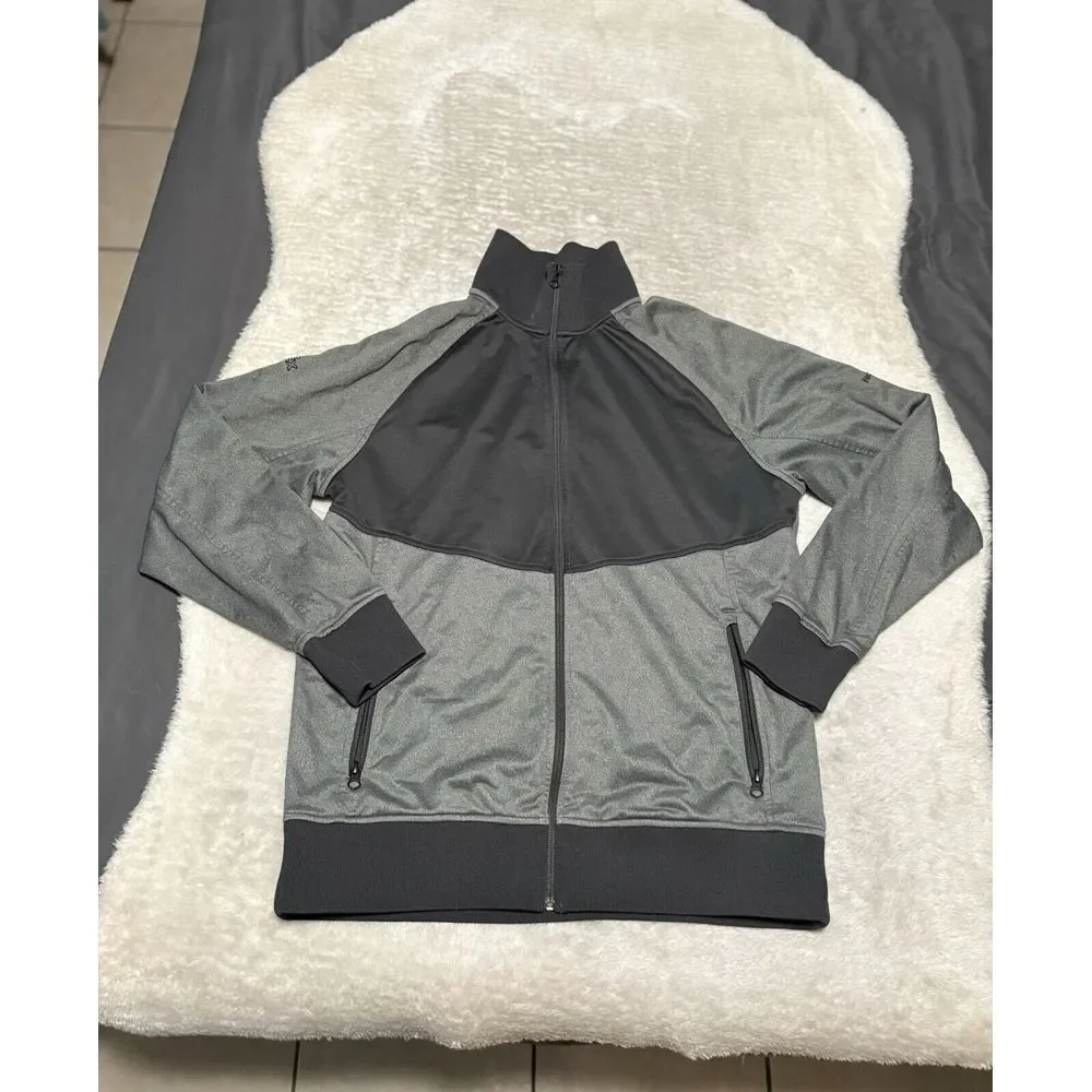 The North Face Tech Mens Gray Zip Up Jacket‎ Size Large Logo